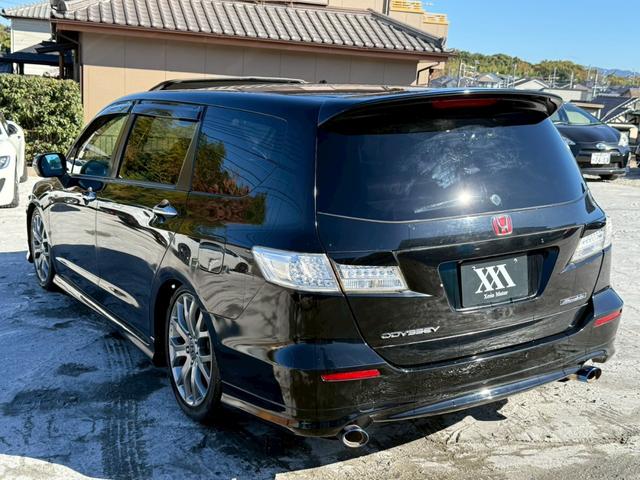 オデッセイ アブソルート　サンルーフ　ＲＳＲ車高調　社外テール　マフラーエンド　アラウンドビューモニター　パワーシート　クルーズコントロール　黒革ハーフレザーシート　パドルシフト　スマートキー　純正１８インチアルミ　ＥＴＣ（27枚目）