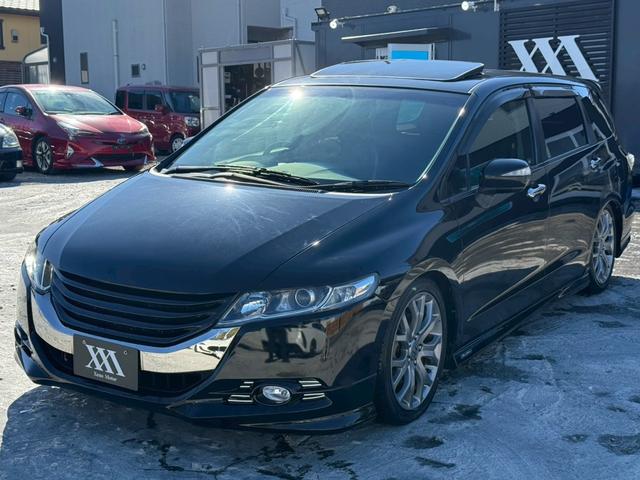 オデッセイ アブソルート　サンルーフ　ＲＳＲ車高調　社外テール　マフラーエンド　アラウンドビューモニター　パワーシート　クルーズコントロール　黒革ハーフレザーシート　パドルシフト　スマートキー　純正１８インチアルミ　ＥＴＣ（71枚目）