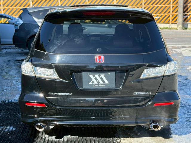 オデッセイ アブソルート　サンルーフ　ＲＳＲ車高調　社外テール　マフラーエンド　アラウンドビューモニター　パワーシート　クルーズコントロール　黒革ハーフレザーシート　パドルシフト　スマートキー　純正１８インチアルミ　ＥＴＣ（80枚目）