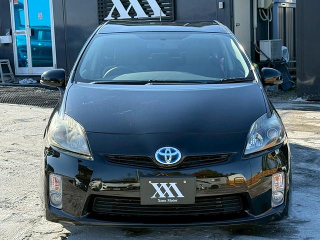 プリウス S 禁煙車 ブリッツ車高調 社外17インチアルミ ヘッドライトインナーブラック 後期テールブラックアウト エアコンパネルLED打ち込み ディーラー純正ナビ バックモニターフルセグTV スマートキー ETC(23枚目)