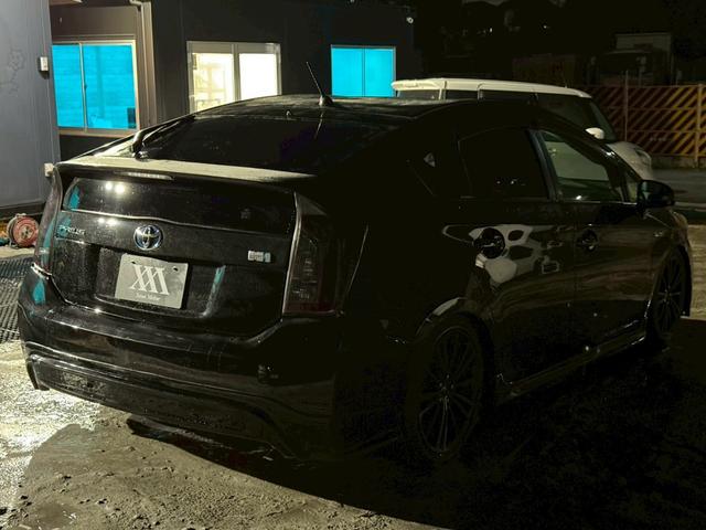 プリウス S 禁煙車 ブリッツ車高調 社外17インチアルミ ヘッドライトインナーブラック 後期テールブラックアウト エアコンパネルLED打ち込み ディーラー純正ナビ バックモニターフルセグTV スマートキー ETC(71枚目)