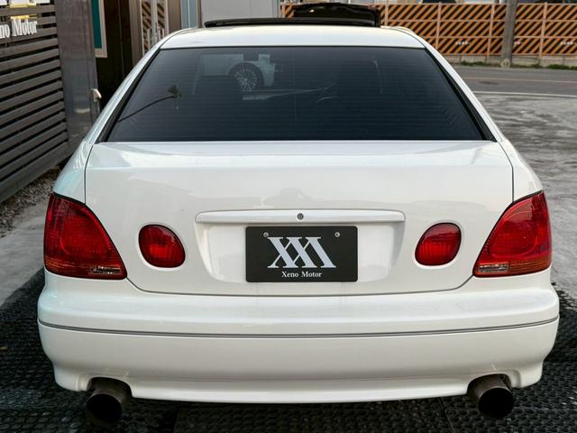 アリスト V300ベルテックスエディション 禁煙車 タイミングベルト交換済 サンルーフ 黒革シート フルエアロ HKS車高調 ブリッツマフラー クスコタワーバー ターボタイマー イカリングヘッド LEDテール 16インチメッキアルミ 純正ナビ(24枚目)