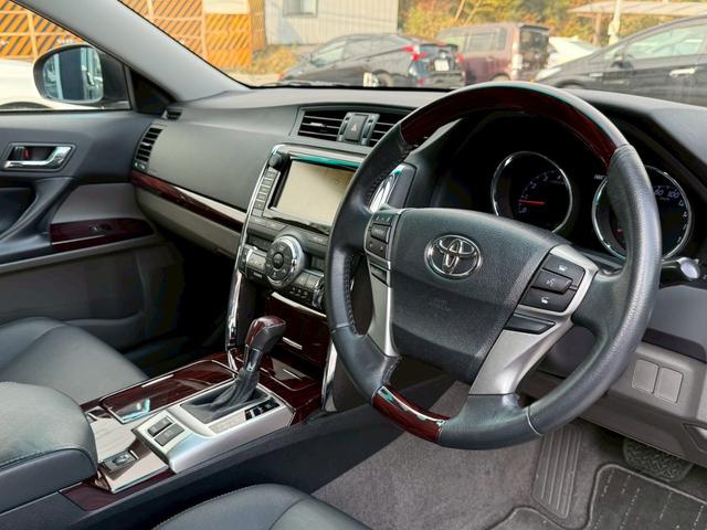 マークX 250G リラックスセレ・ブラックレザーリミテッド 禁煙車 黒革シート シートヒーター ウッドコンビハンドル パワーシート メーカー純正ナビ バックモニター フルセグTV Bluetooth スマートキー プッシュスタート ステアリングスイッチ ETC(63枚目)