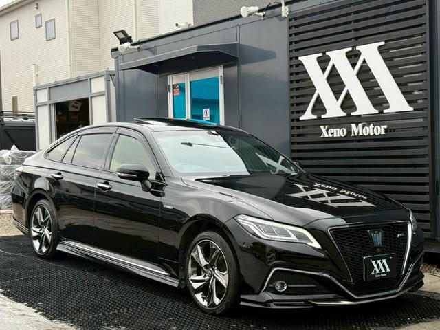 クラウンハイブリッド ＲＳアドバンス　Ｆｏｕｒ　禁煙車　サンルーフ　黒革シート　四駆モデル　純正エアロ　４本出しマフラー　シートベンチレーション　レーダークルーズ　メーカー純正ナビ　アラウンドビューモニターフルセグＴＶ　Ｂｌｕｅｔｏｏｔｈ　Ｐシート（41枚目）