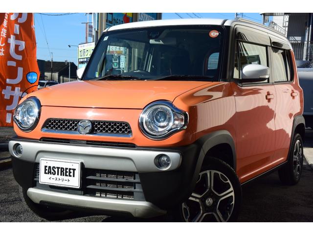 フレアクロスオーバー ＸＳ　禁煙車　純正ナビ　フルセグＴＶ　Ｂｌｕｅｔｏｏｔｈオーディオ　ホワイトルーフ　ルーフレール　シートヒーター　アイドリングストップ　純正１５ＡＷ　キセノンヘッド　フロアマット　バイザー　プッシュスタート（5枚目）