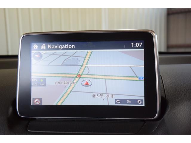 デミオ ＸＤツーリング　禁煙車　純正ナビ　バックカメラ　フルセグＴＶ　ＬＥＤヘッドライト　クルーズコントロール　ＤＶＤ再生　パドルシフト　ブラウンシートカバー　プッシュスタート　フロアマット　サイドバイザー　純正１６ＡＷ（9枚目）