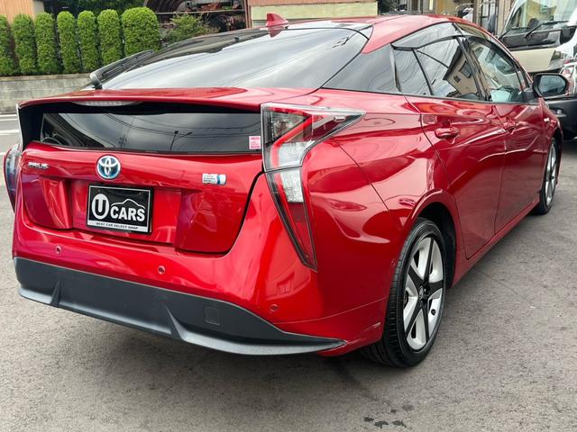 プリウス Aツーリングセレクション 純正9インチナビ フルセグTV CD DVD Bluetooth バックカメラ ETC トヨタセーフティセンス 車線逸脱警報 ヒルディセントコントロール パーキングアシスト 純正17インチアルミ(2枚目)