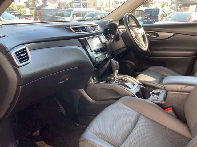 エクストレイル 20X エマージェンシーブレーキパッケージ 純正ナビ フルセグTV CD DVD Blu-ray Bluetooth バックカメラ ETC 合革シート シートヒーター 純正17インチアルミ エマージェンシーブレーキ プッシュスタート LED(8枚目)