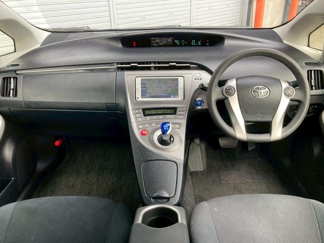 プリウス S 純正ナビ ワンセグTV Bluetooth ETC バックカメラ プッシュスタート スペアキー有 純正15インチアルミ オートライト(5枚目)