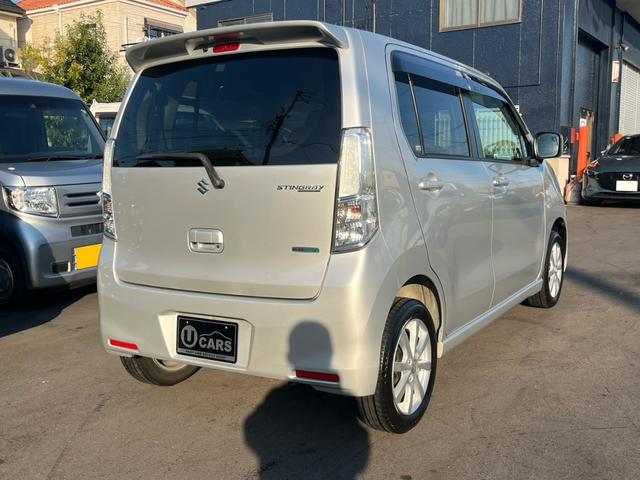 ワゴンRスティングレー ナビ フルセグTV CD DVD Bluetooth バックカメラ オートライト ベンチシート アイドリングストップ 純正14インチアルミ プッシュスタート(2枚目)