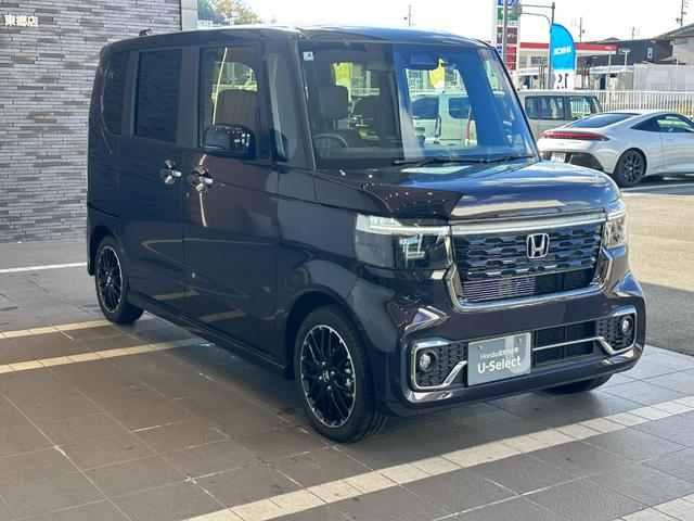 N-BOXカスタム ターボコーディネートスタイル ギャザズナビ/リアカメラ/スマートキー/両側電動スライドドア/LEDヘッドライト(オートライト機能付)/純正15インチアルミ/マルチビューカメラ/前席シートヒーター(33枚目)