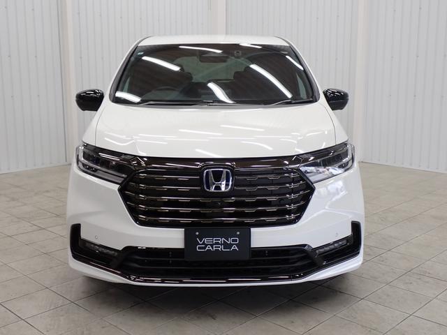 オデッセイハイブリッド e:HEVアブソルート・EXブラックエディション 両側電動スライドドア・後席モニター・ホンダセンシング・障害物センサー・全方位カメラ・パワーゲート・黒本革・電動シート・シートヒーター・LEDライト・純正AW・純正ナビ・TV・DVD・ETC・ドラレコ(10枚目)