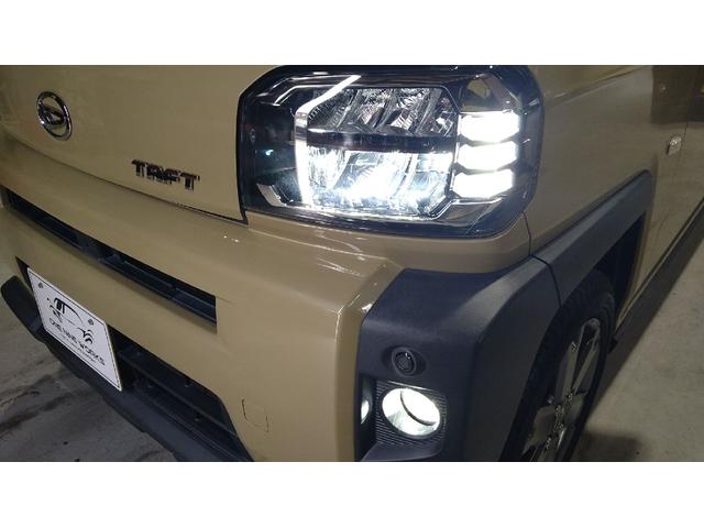 タフト Gターボ 社外ナビ フルセグTV Bカメラ ETC ガラスルーフ スマートキー シートヒーター スマートアシストIII 電動パーキングブレーキ クリアランスソナー LEDヘッドライト&フォグライト 純正15AW(17枚目)