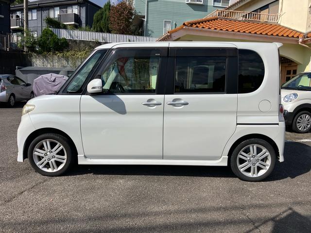 タント カスタムＲＳ　禁煙車！ナビＴＶ　スマートキー　電動スライドドア　アームレスト　オートＡＣ　盗難防止システム　衝突安全ボディ　車検２０２６年３月（8枚目）