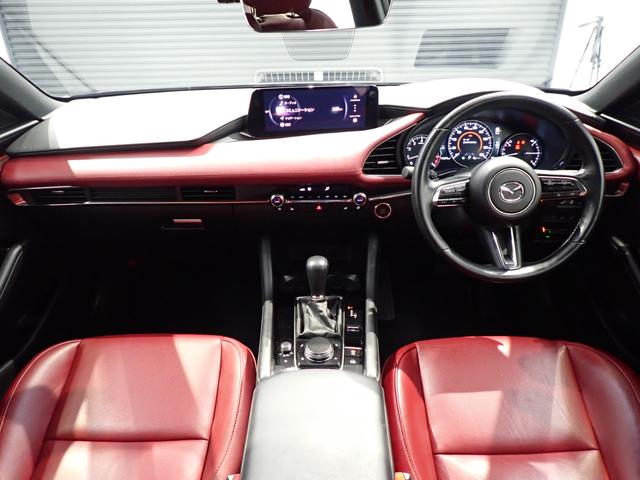 MAZDA3ファストバック 20Sプロアクティブ ツーリングセレクション バーガンディレザーpkg・AutoExeエアロ・全方位カメラ・マツダコネクト・障害物センサー・パワーシート・シートヒーター・LED・スマートキー・フルセグTV・Bluetooth・ETC・ドラレコ(14枚目)