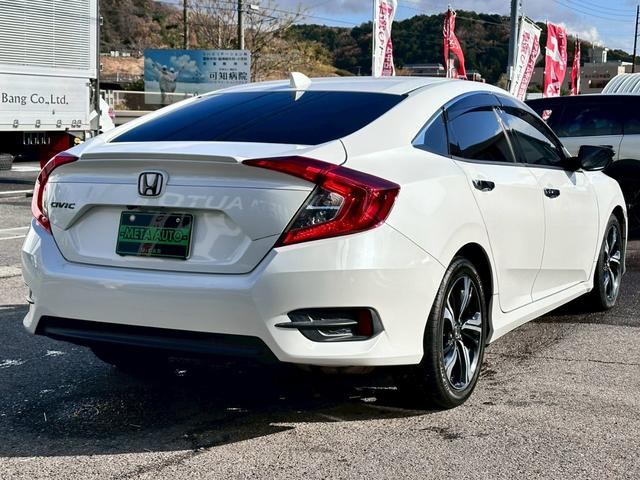 シビック セダン ホンダセンシング 禁煙 ユーザー様買取車両 ターボ アダプティブクルーズコントロール レザーインテリア レーンキープアシスト シートヒーター パワーシート オプション17インチアルミ LEDヘッド(23枚目)