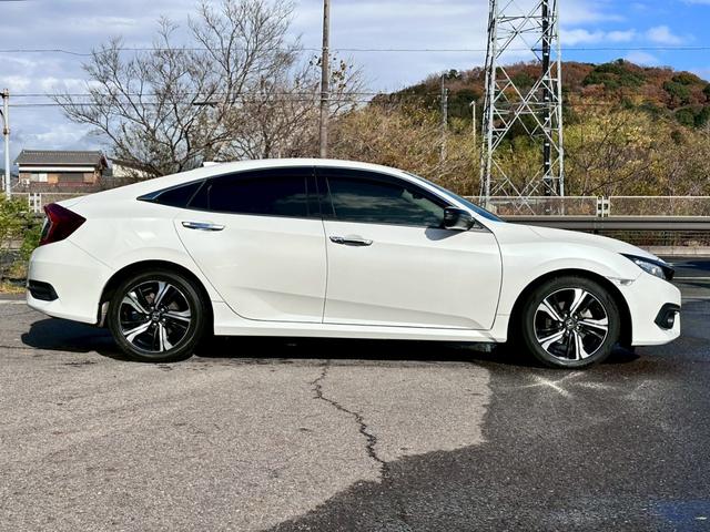 シビック セダン ホンダセンシング 禁煙 ユーザー様買取車両 ターボ アダプティブクルーズコントロール レザーインテリア レーンキープアシスト シートヒーター パワーシート オプション17インチアルミ LEDヘッド(24枚目)