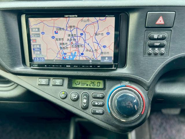 アクア G モデリスタフルエアロ モデリスタマフラー モデリスタダウンサス ワーク17インチAW 中期型テールランプ カロッツェリアナビ 地デジTV Bluetooth ETC LEDライト オートライト(22枚目)