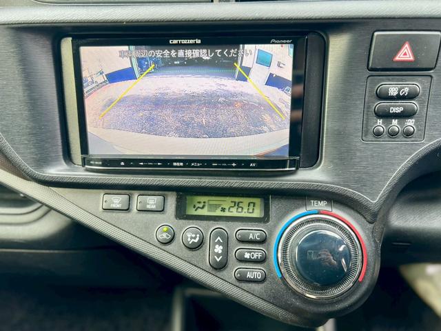 アクア G モデリスタフルエアロ モデリスタマフラー モデリスタダウンサス ワーク17インチAW 中期型テールランプ カロッツェリアナビ 地デジTV Bluetooth ETC LEDライト オートライト(23枚目)