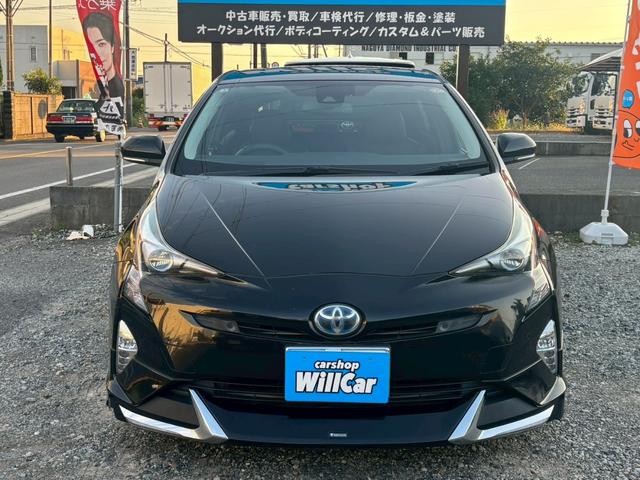 プリウス Ａツーリングセレクション　禁煙車　モデリスタフルエアロ　純正９インチナビ　黒革シート　Ｂｌｕｅｔｏｏｔｈ　バックカメラ　レーダークルーズコントロール　ブラインドスポットモニター　ＥＴＣ　シートヒーター　純正ツーリング１７ＡＷ（13枚目）