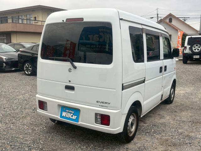 エブリイ ジョインターボ　禁煙車　ユーザー買取車　ターボ　両側スライドドア　エアコン　ハイルーフ　キーレス　オーディオ　ＦＭ　ＡＭ　　ＣＤ　ベンチシート　フルフラットシート　純正１２インチスチールホイール　前席パワーウィンドウ（55枚目）