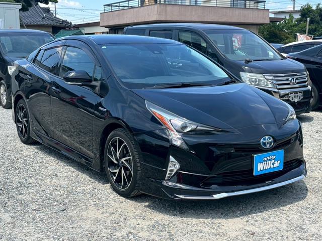 プリウス Ａツーリングセレクション　禁煙　黒革シート　モデリスタフルエアロ　モデリスタ１７インチＡＷ　モデリスマフラー　純正９型ナビ　バックカメラ　Ｂｌｕｅｔｏｏｔｈ　ブラインドスポットモニター　ＥＴＣ　フォグライト　ＬＥＤヘッドライト（18枚目）