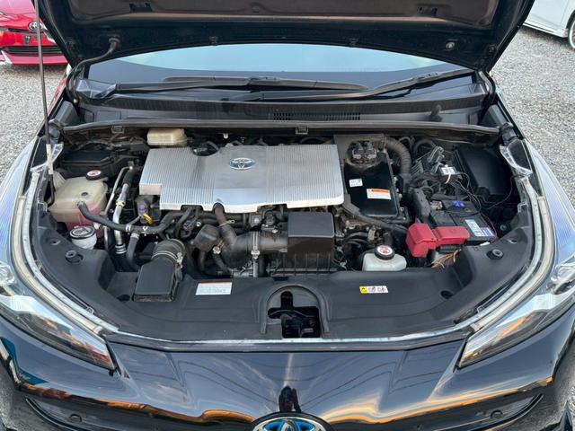 プリウス Ｓツーリングセレクション　禁煙　後期型　黒革　モデリスタフルエアロ　純正９インチナビ　２本出しマフラー　社外１８インチＡＷ　バックカメラ　Ｂｌｕｅｔｏｏｔｈ　ＡＣ１００Ｖ　シートヒーター　レーダークルーズコントロール　ＥＴＣ（21枚目）