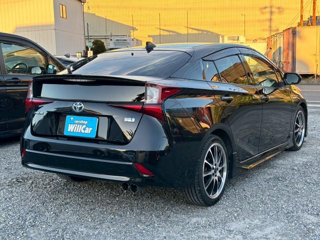 プリウス Ｓツーリングセレクション　禁煙　後期型　黒革　モデリスタフルエアロ　純正９インチナビ　２本出しマフラー　社外１８インチＡＷ　バックカメラ　Ｂｌｕｅｔｏｏｔｈ　ＡＣ１００Ｖ　シートヒーター　レーダークルーズコントロール　ＥＴＣ（73枚目）