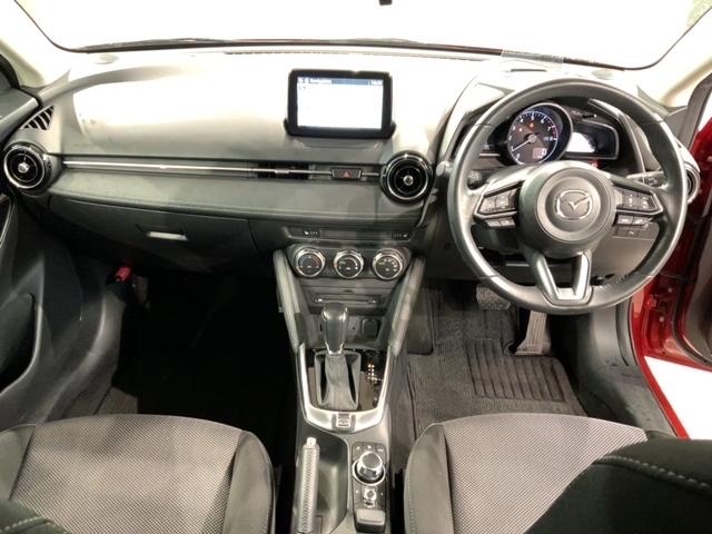 デミオ 13Sツーリング 1年保証 純正ナビ TV Rカメラ BTオ-ディオ DVD ドラレコ 衝突軽減B ETC LEDライト 横滑り防止 シートヒーター クルコン アルミ スマートキー 盗難防止装置 整備記録簿 AAC(8枚目)