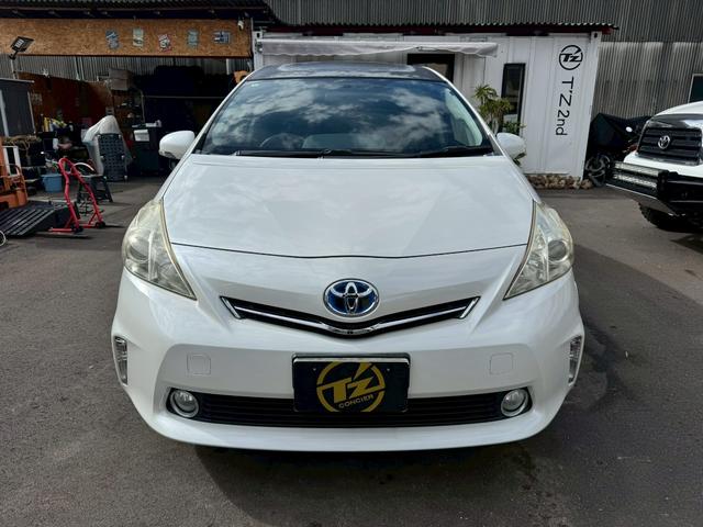 プリウスアルファ Ｓ　社外ナビ　ＧＰＳレーダー　ＥＴＣ　社外アルミホイール（5枚目）