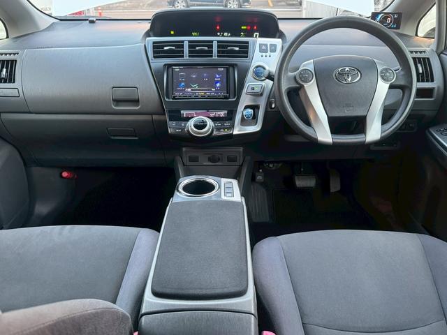 プリウスアルファ Ｓ　社外ナビ　ＧＰＳレーダー　ＥＴＣ　社外アルミホイール（28枚目）