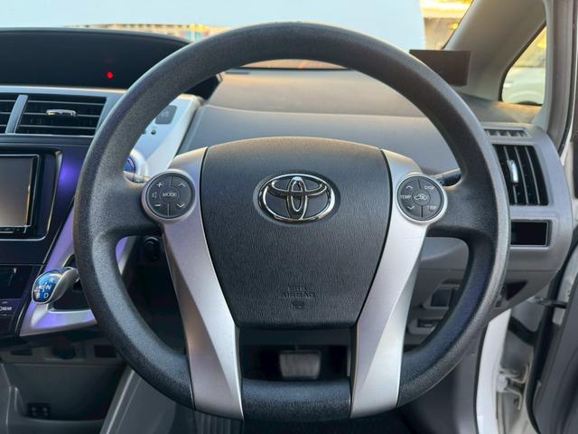 プリウスアルファ Ｓ　社外ナビ　ＧＰＳレーダー　ＥＴＣ　社外アルミホイール（36枚目）