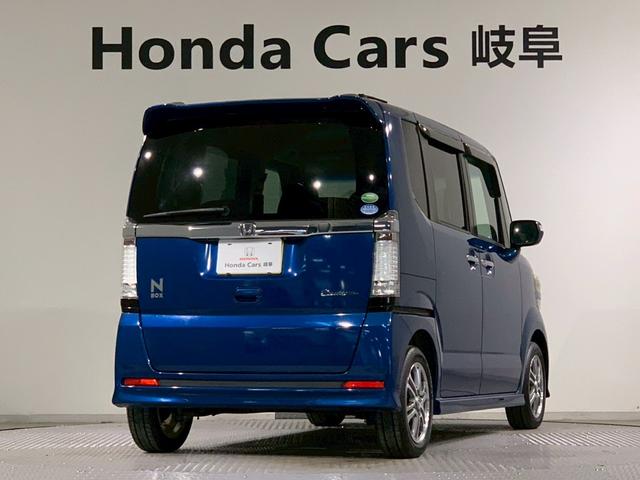 Ｎ－ＢＯＸカスタム Ｇ・Ｌパッケージ　両側電動スライドドア　ＨＩＤ　左右パワースライド　アイドリングストップ車　ＵＳＢポート　禁煙車両　ナビ・ＴＶ　スマキ－　フロントベンチシート　地デジＴＶ　パワーウィンドウ　盗難防止システム　パワステ（2枚目）
