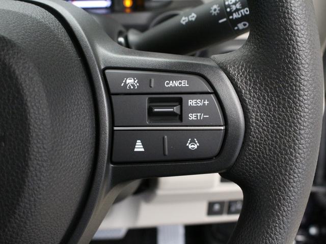 N-BOX ベースグレード 当社デモカー 両側パワスラ パーキングセンサー シートヒーター 電子パーキング ブレーキホールド 渋滞追従クルーズ オートハイビーム 禁煙車 レーンキープ 誤発進抑制装置 衝突軽減ブレーキ(9枚目)