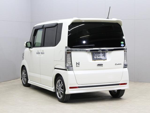 N-BOXカスタム G・Lパッケージ メモリーナビ パワスラ HIDヘッド フォグライト 電動格納ミラー 1オーナー 禁煙 Bluetooth 純正14AW バックカメラ スマートキー ドアバイザー 横滑り防止装置 フルオートエアコン(23枚目)