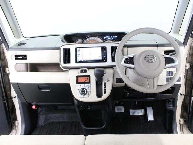 ムーヴキャンバス ＧホワイトアクセントリミテッドＳＡＩＩＩ　両側パワスラ　パノラマモニター　ドラレコ　純正ナビ　Ｂｌｕｅｔｏｏｔｈ　フルセグ　禁煙車　ワンオーナー　衝突軽減ブレーキ　オートハイビーム　ＬＥＤヘッド　フォグランプ　踏み間違い防止　ＥＴＣ（5枚目）