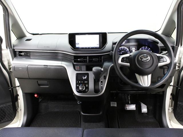 ムーヴ ＸＳＡＩＩ　２トーンカラー　衝突軽減ブレーキ　メモリーナビ　ＬＥＤヘッド　禁煙車　純正１４ＡＷ　電動格納ミラー　横滑り防止装置　盗難防止装置　ステアリングリモコン　フルオートエアコン　ドアバイザー　スマートキー（5枚目）