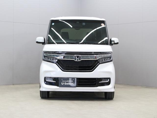 N-BOXカスタム G・Lターボホンダセンシング 両側パワスラ 純正ナビ ドラレコ シートヒーター アダプティブクルーズ 車線維持支援 ワンオーナー Bluetooth 純正15AW パドルシフト 本革巻ステアリング ハーフレザー ロールサンシェード(21枚目)