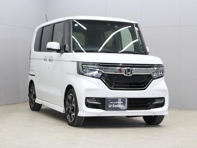 N-BOXカスタム G・Lターボホンダセンシング 両側パワスラ 純正ナビ ドラレコ シートヒーター アダプティブクルーズ 車線維持支援 ワンオーナー Bluetooth 純正15AW パドルシフト 本革巻ステアリング ハーフレザー ロールサンシェード(22枚目)