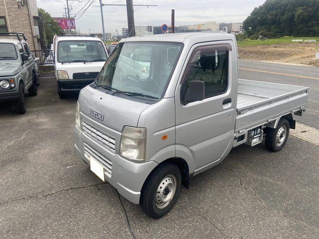 キャリイトラック 　エアコン　パワステ　５速ミッション　車検２０２７年６月　リベライザー　マット　バイザー　三方開　鳥居付　走行７２０００ＫＭ　修復無（2枚目）