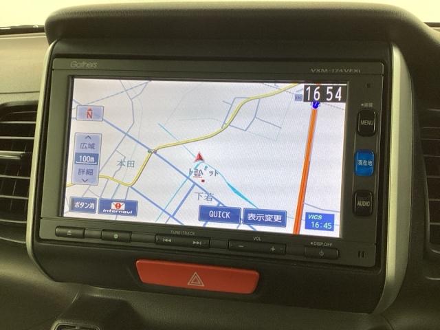 Ｎ－ＢＯＸ Ｇ・Ｌパッケージ　１年保証　ワンオ－ナ－　ナビＶＸＭ－１７４ＶＦＸｉ　ＴＶ　Ｒカメラ　ＢＴオ－ディオ　ＤＶＤ　ＥＴＣ　ＶＳＡアルミ　スマ－トキ－　盗難防止装置　整備記録簿　ＡＡＣ　スペアキ－　ドアバイザ－　ベンチシ－ト（3枚目）