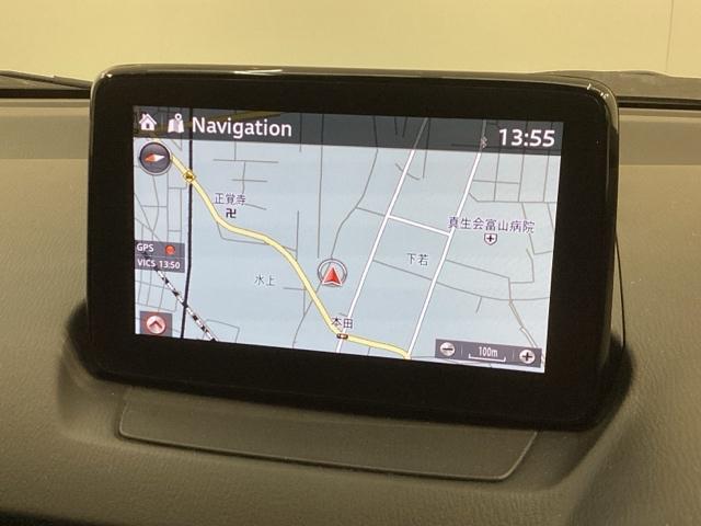 ＣＸ－３ ２０Ｓ　最長５年保証　ワンオ－ナ－　純正ナビ　ＴＶ　Ｒカメラ　ＢＴオ－ディオ　ＤＶＤ　衝突軽減Ｂ　アルミ　スマ－トキ－　整備記録簿　ＡＡＣ　スペアキ－　ドアバイザ－　Ｗエアバッグ　衝突軽減装置　盗難防止装置（5枚目）