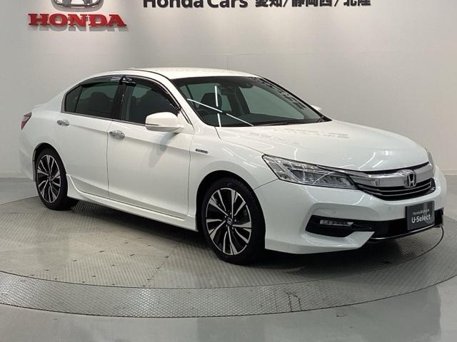 アコードハイブリッド ＥＸ　Ｈ　ＳＥＮＳＩＮＧ　１年保証　ワンオ－ナ－　純正ナビ　ＴＶ　ＢＴオ－ディオ　ＤＶＤ　ＬＥＤライト　ＶＳＡ　シ－トヒ－タ－　電動シ－ト　クルコン　アルミ　スマ－トキ－　盗難防止装置　整備記録簿　ＡＡＣ（52枚目）