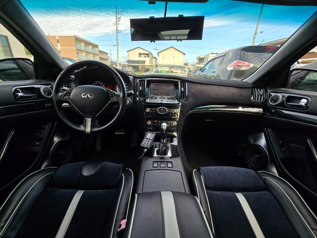 Ｇ３７ 　Ｇ３７クーペ　ジャーニー　エアサスＡｉｒＲＥＸ／ＷＯＲＫ２０ｉｎＡＷ／ハーフレザー／シートヒーター／ＪＬＡＵＤＩ内装カスタム／全塗装／サンルーフ／ＰＷシート／社外エアクリーナー／スモークテール／ＥＴＣ（50枚目）