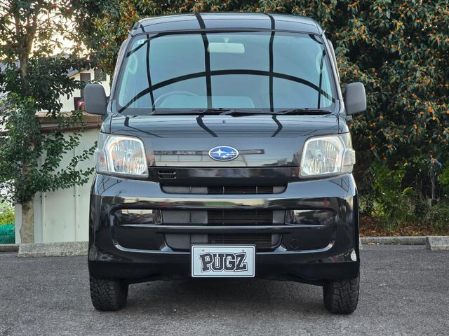 サンバーバン トランスポーター MGRベッドキット/デイトナホイール/opencountryRTタイヤ/レザー調シートカバー/社外アームレスト/地デジナビ/4WD/ヘッドライトレベライザー/LEDライト/車検R9年6月/ユーザー買取(22枚目)