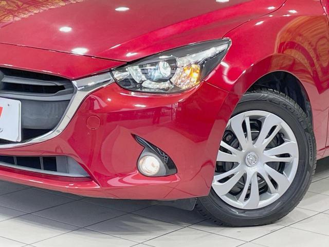 デミオ 13S マツダコネクトナビ バックカメラ スマートシティブレーキサポート 誤発進抑制 Bluetooth再生 LEDヘッドライト スマートキー オートエアコン オートライト ステアリングスイッチ(12枚目)