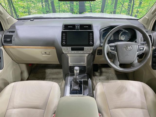 ランドクルーザープラド TX Lパッケージ ムーンルーフ モデリスタエアロ 7人乗 ベージュ内装 9インチディスプレイ 全周囲カメラ シルバールーフレール 禁煙車 セーフティセンス レーダークルーズ ブラインドスポットモニター(2枚目)