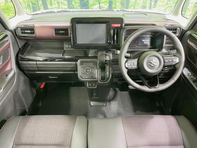 スペーシアカスタム ハイブリッドXS 届出済未使用車 両側電動スライドドア セーフティサポート アダプティブクルーズ シートヒーター ステアリングヒーター 2列目オットマン LEDヘッドライト シートバックテーブル(2枚目)