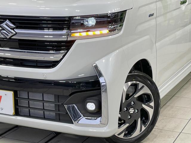 スペーシアカスタム ハイブリッドXS 届出済未使用車 両側電動スライドドア セーフティサポート アダプティブクルーズ シートヒーター ステアリングヒーター 2列目オットマン LEDヘッドライト シートバックテーブル(12枚目)