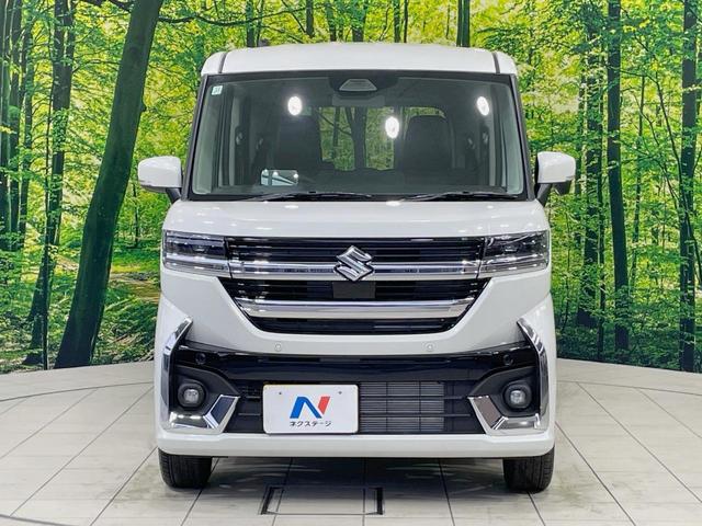 スペーシアカスタム ハイブリッドXS 届出済未使用車 両側電動スライドドア セーフティサポート アダプティブクルーズ シートヒーター ステアリングヒーター 2列目オットマン LEDヘッドライト シートバックテーブル(14枚目)